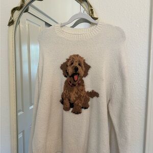 Hollister Cream Dog Sweater